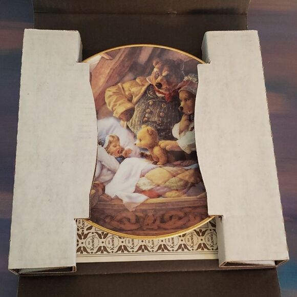 Vtg 1991 Knowles Collector Plate "Goldilocks & the Three Bears" COA Original Box - Picture 13 of 13
